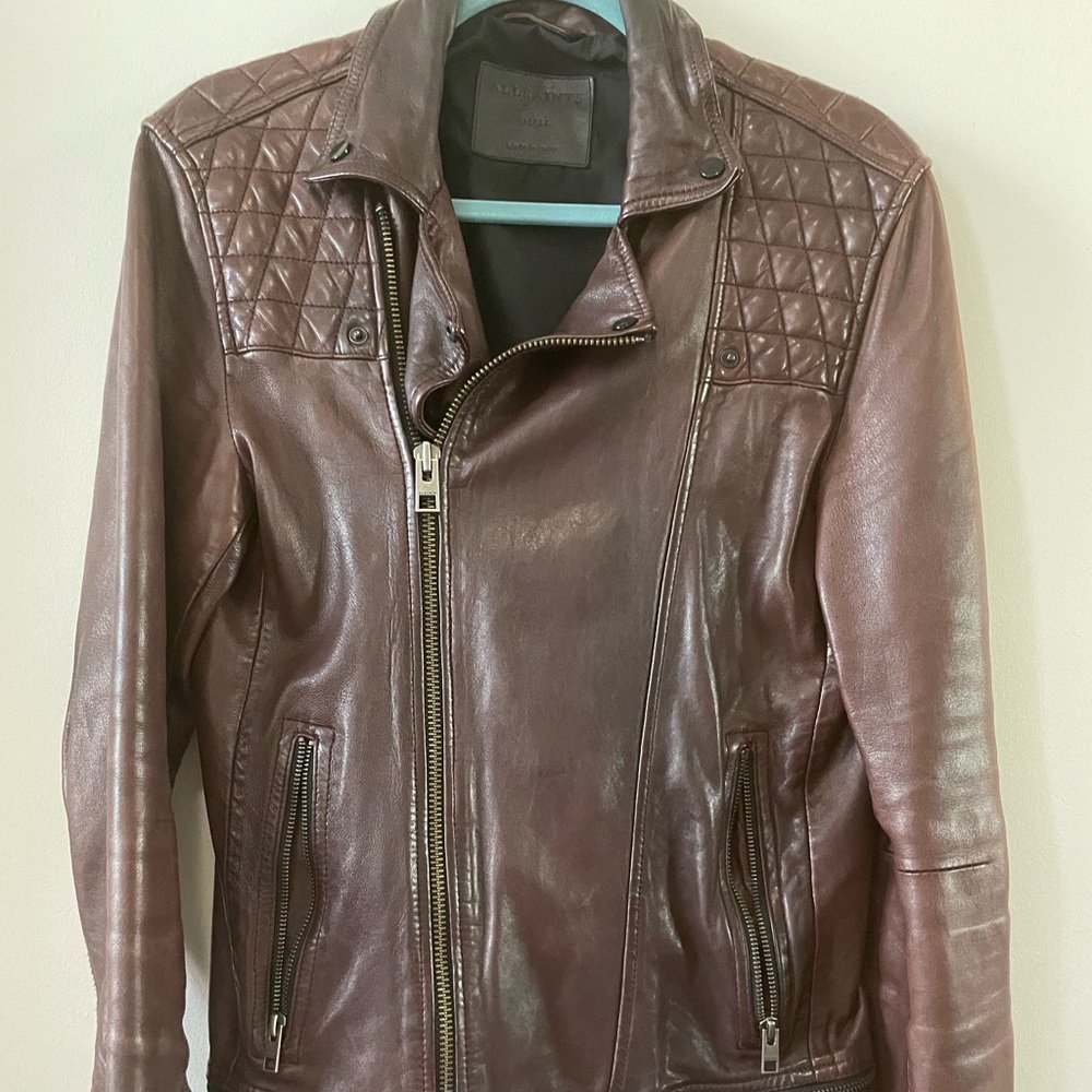 AllSaints Conroe leather jacket - medium